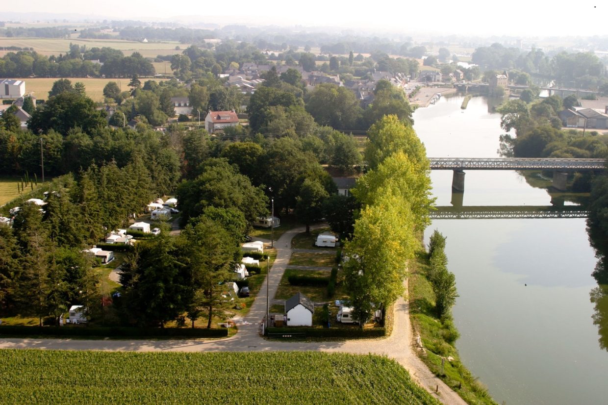 Photo aerienne camping